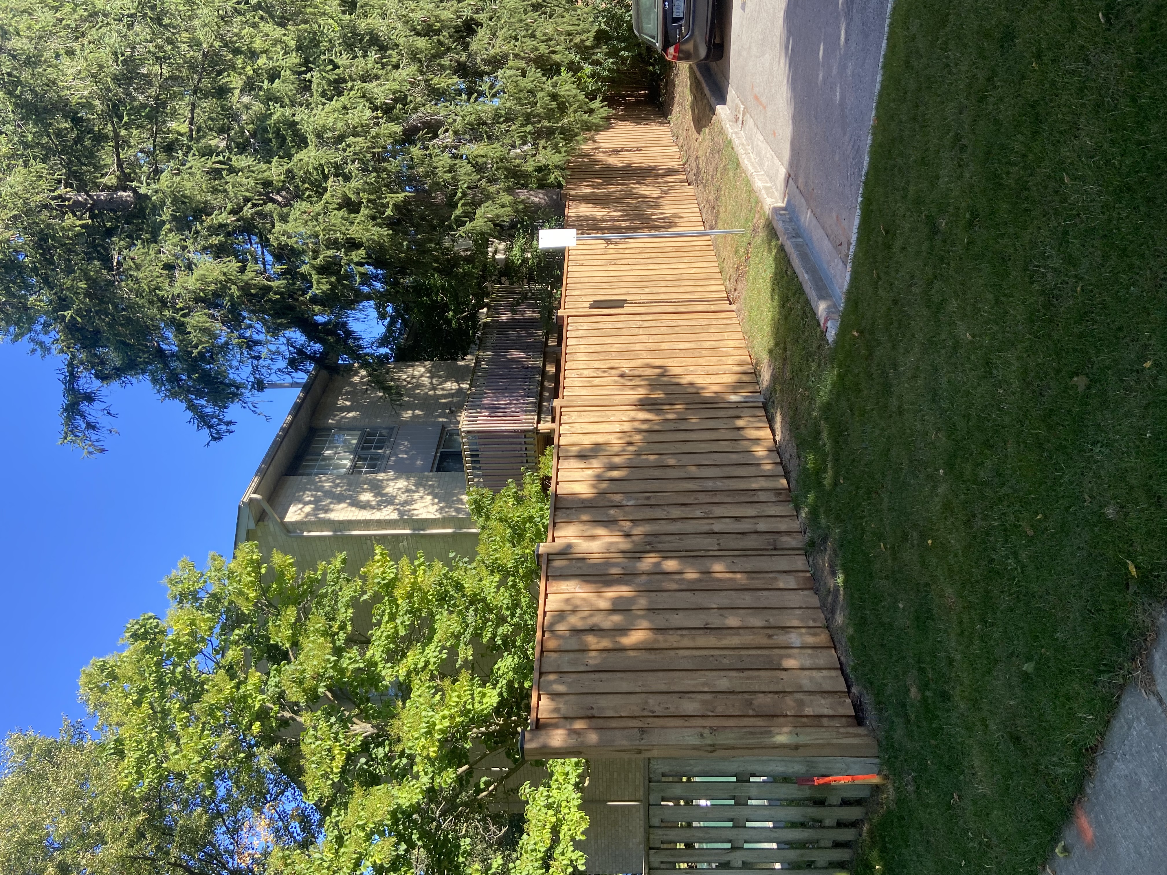 Fence and deck work example 1